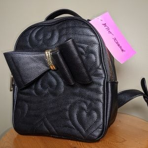 Betsey Johnson Black Backpack!